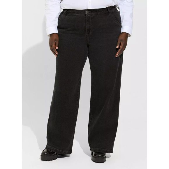 NWT Torrid Straight Classic Denim High-Rise Carpenter Jeans Size 16 Regular - Picture 2 of 6